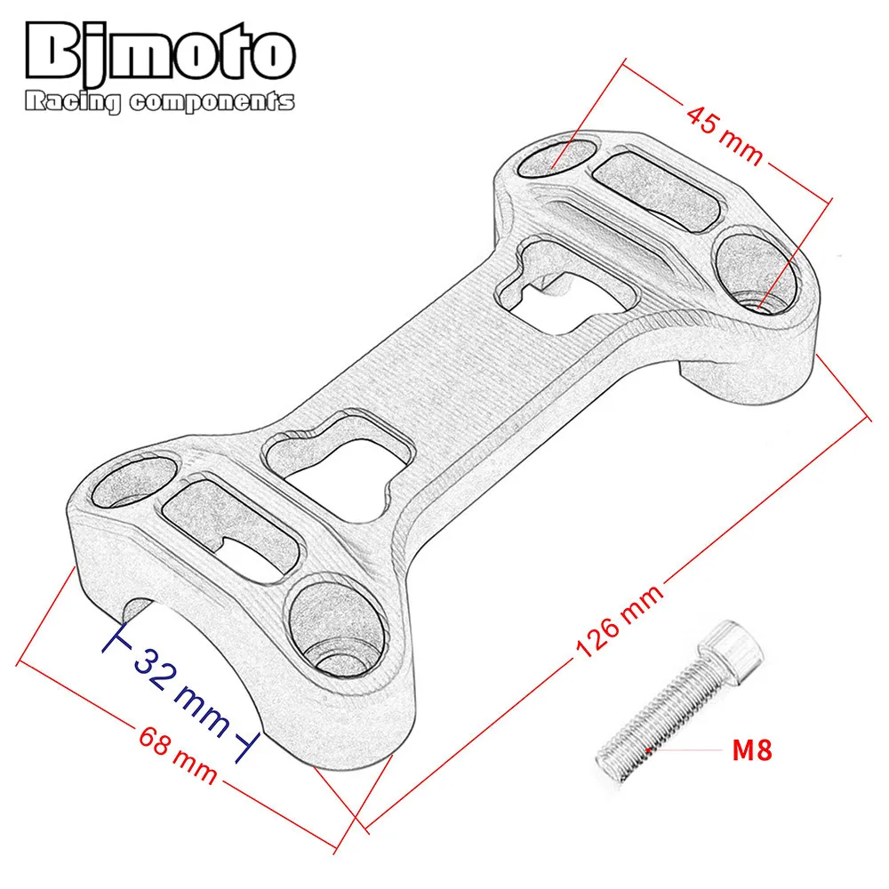 Motorcycle CNC Aluminum Handlebar Risers Top Cover Clamp For BMW R1200GS LC 2013-2017 R1200GS2014-2017
Motorcycle CNC Aluminum Handlebar Risers Top Cover Clamp For BMW R1200GS LC 2013-2017 R1200GS2014-2017