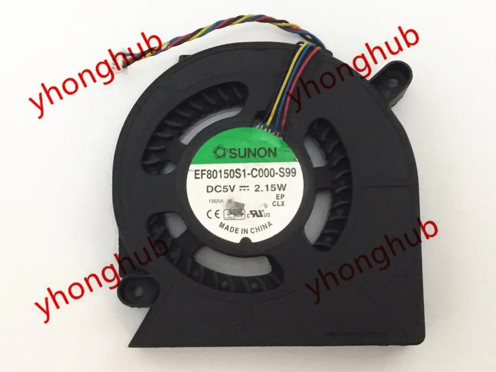SUNON EF80150S1-C000-S99 DC 5V 2,15 W 4-проводной охлаждающий вентилятор для сервера ноутбука
SUNON EF80150S1-C000-S99 DC 5V 2,15 W 4-проводной охлаждающий вентилятор для сервера ноутбука