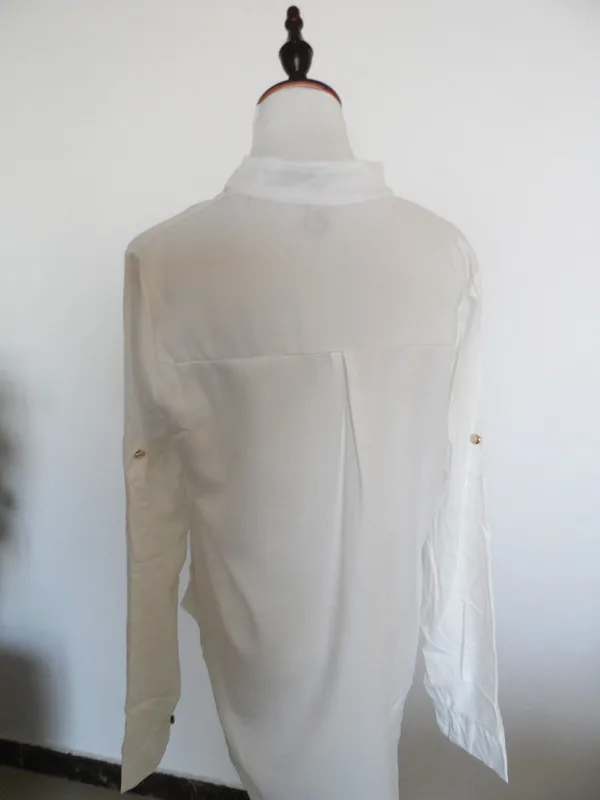 Fashion Nice Ladies Summer Shirts White Women Shirt Deep V Neck Chiffon Blouse Tops #11
Fashion Nice Ladies Summer Shirts White Women Shirt Deep V Neck Chiffon Blouse Tops #11