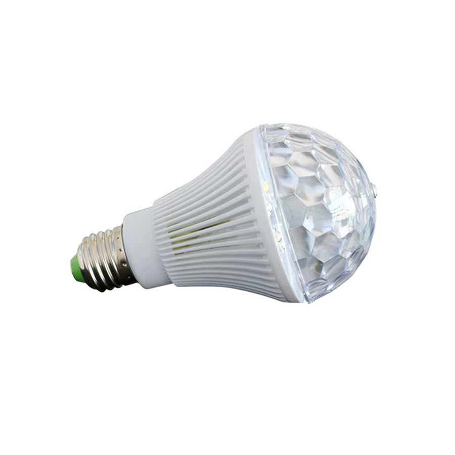 3W 5W 9W Colorful Auto Rotating Mini Stage Light E27 AC 85-265V Magic Crystal Ball Lamp DJ Disco Party KTV Home effect Bulb
3W 5W 9W Colorful Auto Rotating Mini Stage Light E27 AC 85-265V Magic Crystal Ball Lamp DJ Disco Party KTV Home effect Bulb