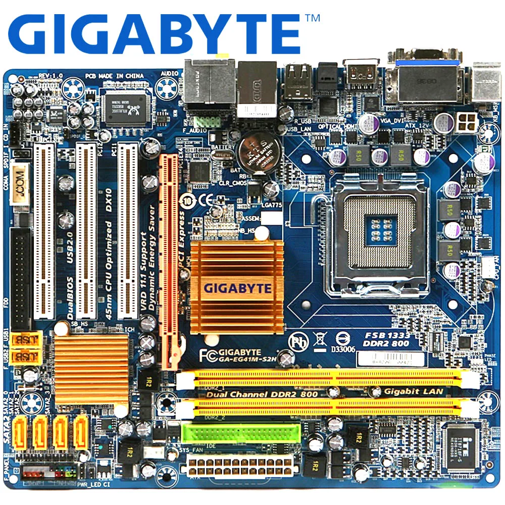 GIGABYTE GA-EG41M-S2H настольная материнская плата G41 Socket LGA 775 для Core 2 DDR2 8G Micro ATX оригинальная б/у EG41M-S2H материнская плата
GIGABYTE GA-EG41M-S2H настольная материнская плата G41 Socket LGA 775 для Core 2 DDR2 8G Micro ATX оригинальная б/у EG41M-S2H материнская плата