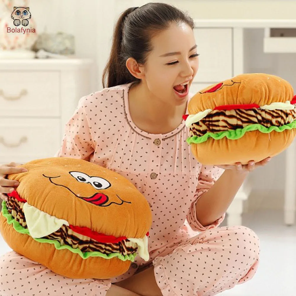 Children Stuffed PlushToy Cartoon Hamburger Pillow Baby Kids Christmas Birthday Valentine's Day Gift
Children Stuffed PlushToy Cartoon Hamburger Pillow Baby Kids Christmas Birthday Valentine's Day Gift