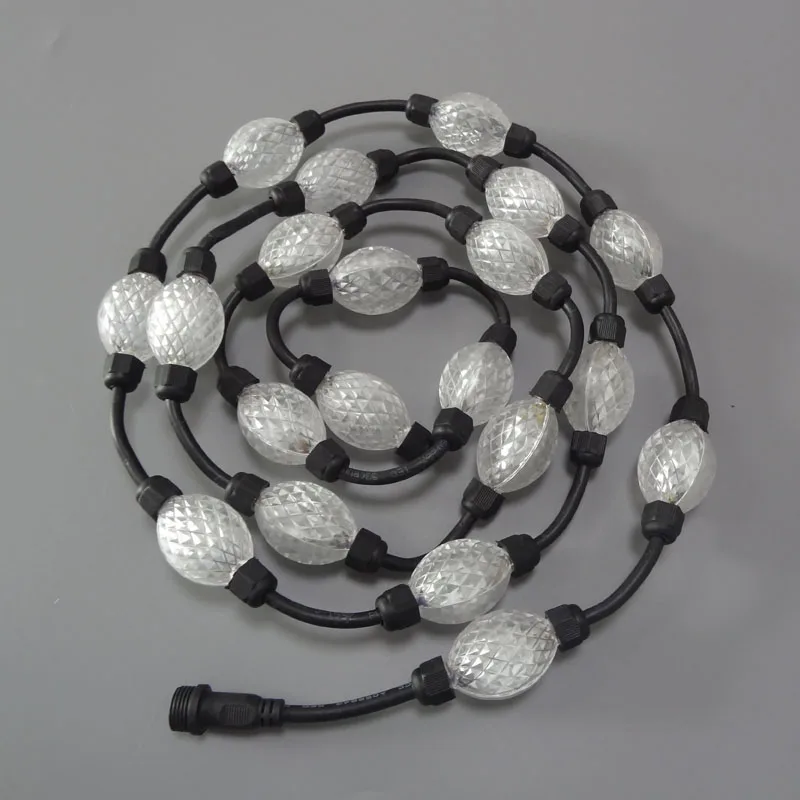 IP67 DC24V UCS2903 addressable full color clear ball;3D 35mm diameter ;1.44W;double sided 3pcs 5050 leds each side;40pcs/string;
IP67 DC24V UCS2903 addressable full color clear ball;3D 35mm diameter ;1.44W;double sided 3pcs 5050 leds each side;40pcs/string;