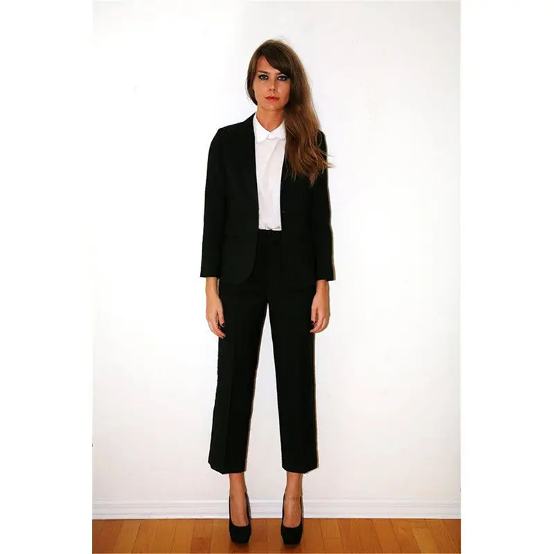 New Black Women Business Suits Formal Office Suit Work Straight Trousers Suit Blazer Casual Wear B233
New Black Women Business Suits Formal Office Suit Work Straight Trousers Suit Blazer Casual Wear B233