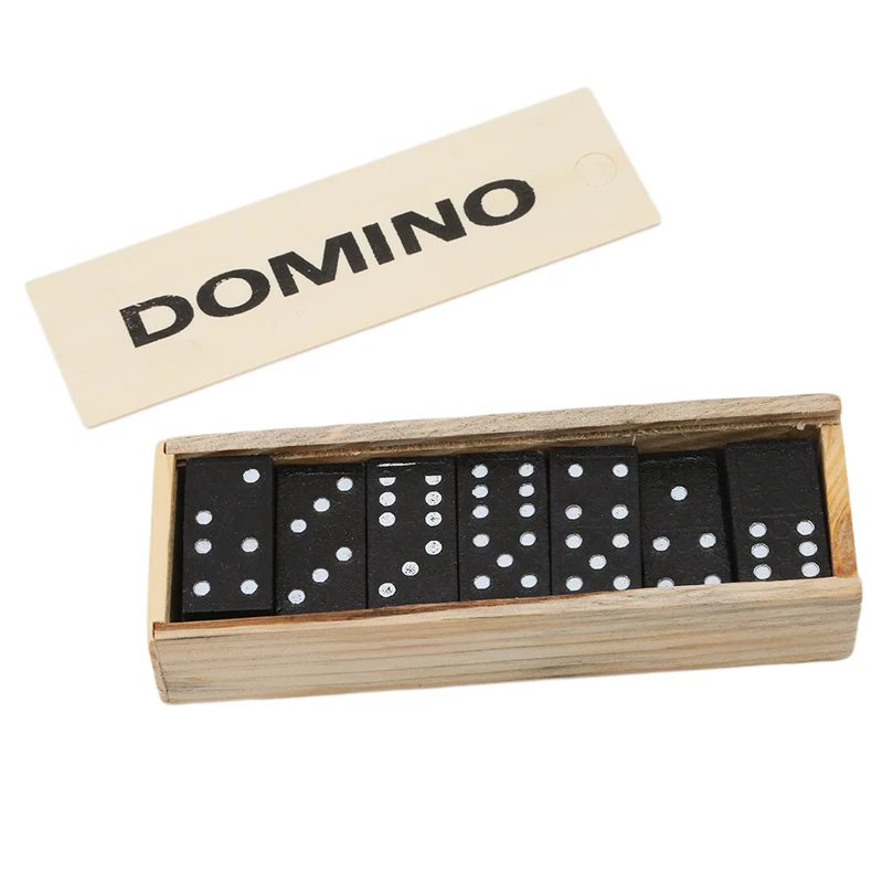 28 Pieces Fun Board Standard Domino Games Play Set with Wooden Box Educational Kids Toys for Children Adult Party Birthday Gifts
28 Pieces Fun Board Standard Domino Games Play Set with Wooden Box Educational Kids Toys for Children Adult Party Birthday Gifts