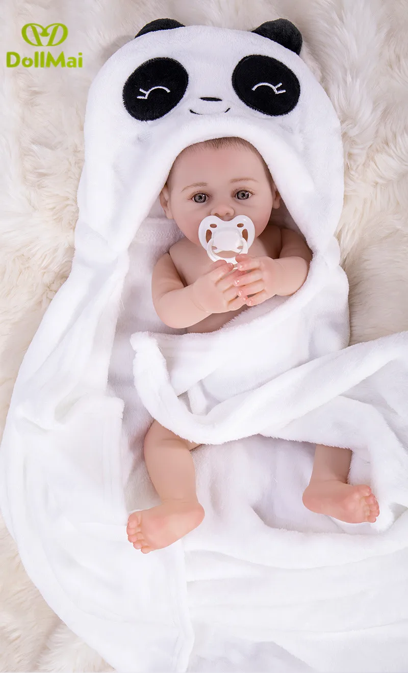 18"43cm full silicone reborn baby dolls newborn girl bebes reborn with panda bathrobe bonecas reborn toy gift
18"43cm full silicone reborn baby dolls newborn girl bebes reborn with panda bathrobe bonecas reborn toy gift