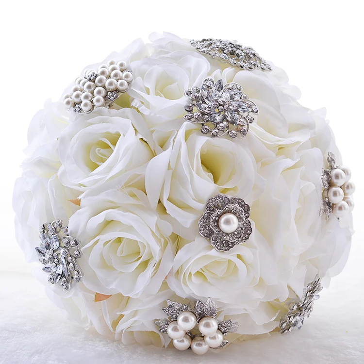 NZUK 2018 wedding bouquet white handmade rose bride bridesmaid wedding bouquet beaded diamond crystal wedding bouquet Z481
NZUK 2018 wedding bouquet white handmade rose bride bridesmaid wedding bouquet beaded diamond crystal wedding bouquet Z481