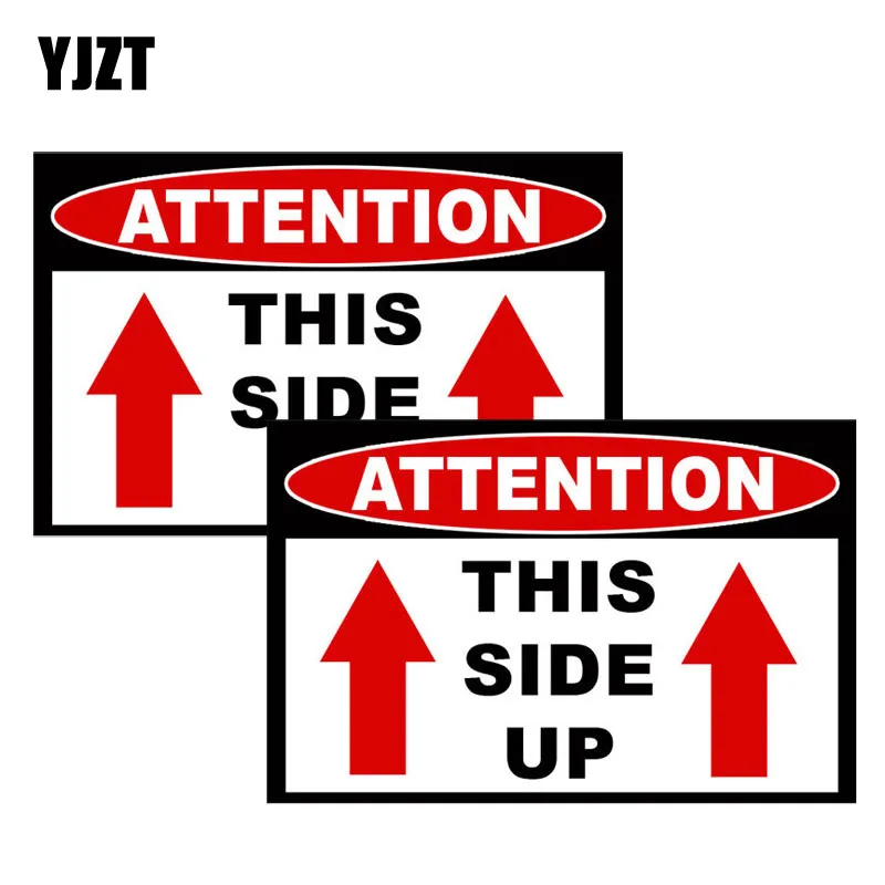 YJZT 10.2CM*6.6CM 2X ATTENTION HTIS SIDE UP Notice Sign Amusing Car sticker Reflective Decals C1-7171
YJZT 10.2CM*6.6CM 2X ATTENTION HTIS SIDE UP Notice Sign Amusing Car sticker Reflective Decals C1-7171