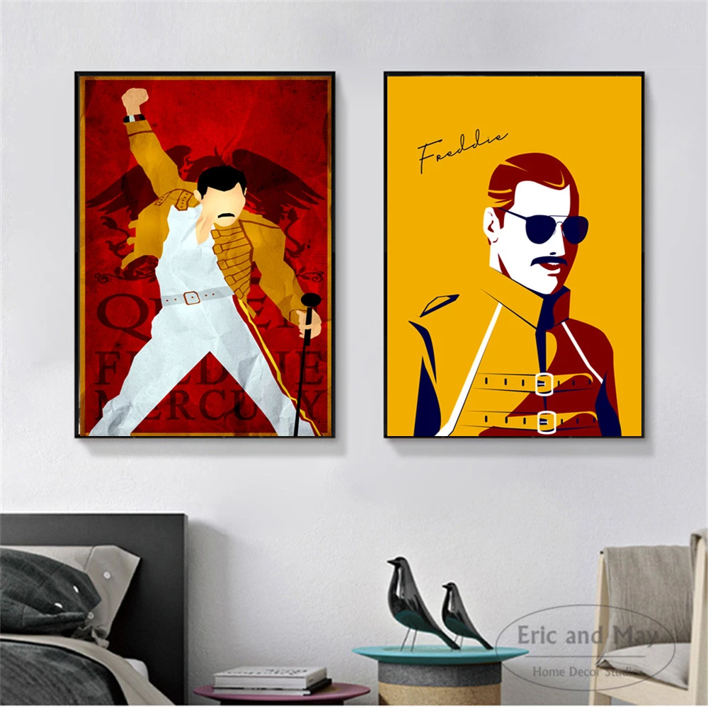 Vinitage Freddie Mercury Minimalist Canvas Art Print Painting Modern Wall Picture Home Decor Bedroom Decorative Posters No Frame
Vinitage Freddie Mercury Minimalist Canvas Art Print Painting Modern Wall Picture Home Decor Bedroom Decorative Posters No Frame