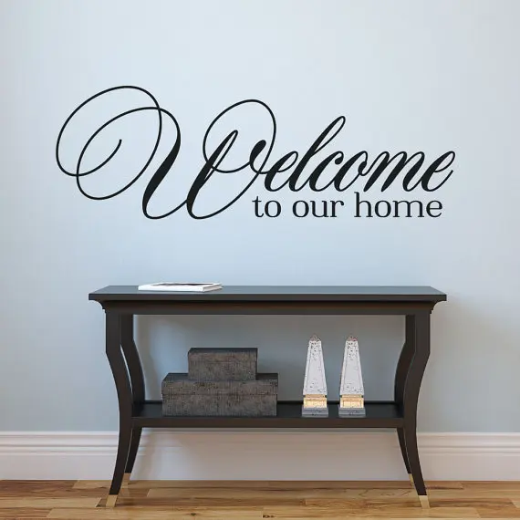 Welcome to our home Wall Stickers Lettering Vinyl Wall Decal Mural Home Decor Art home decoration
Welcome to our home Wall Stickers Lettering Vinyl Wall Decal Mural Home Decor Art home decoration