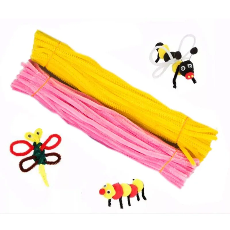 100pcs/pack Children Educational Toy Crafts For Kids Colorful Pipe Cleaner Toys Craft DIY Handmade Education SA881199 | Игрушки и хобби