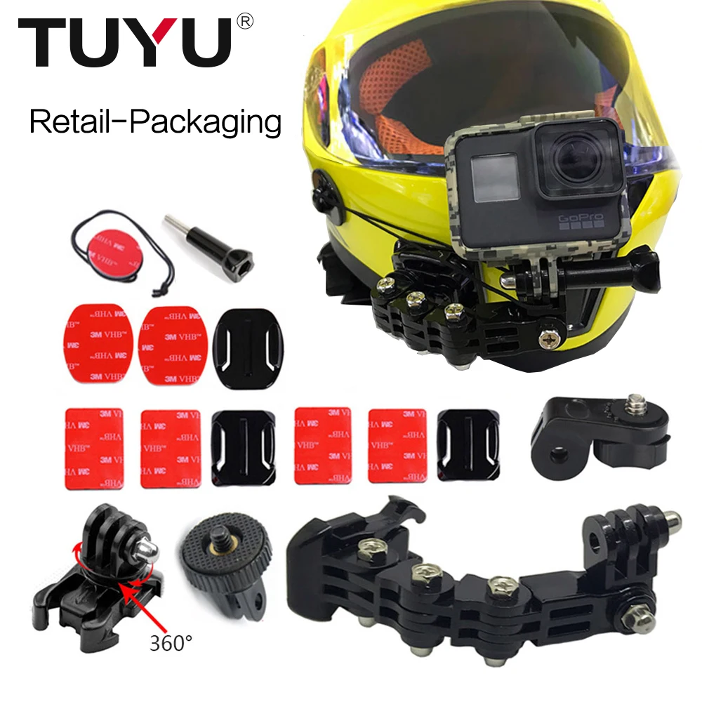 TUYU 4 Ways Turntable Buckle Mount Base Motorcycle Helmet Bracket for Insta360 OneR Yi 4K GoPro HERO 9 8 7 EKEN DJI OSMO Camera
TUYU 4 Ways Turntable Buckle Mount Base Motorcycle Helmet Bracket for Insta360 OneR Yi 4K GoPro HERO 9 8 7 EKEN DJI OSMO Camera