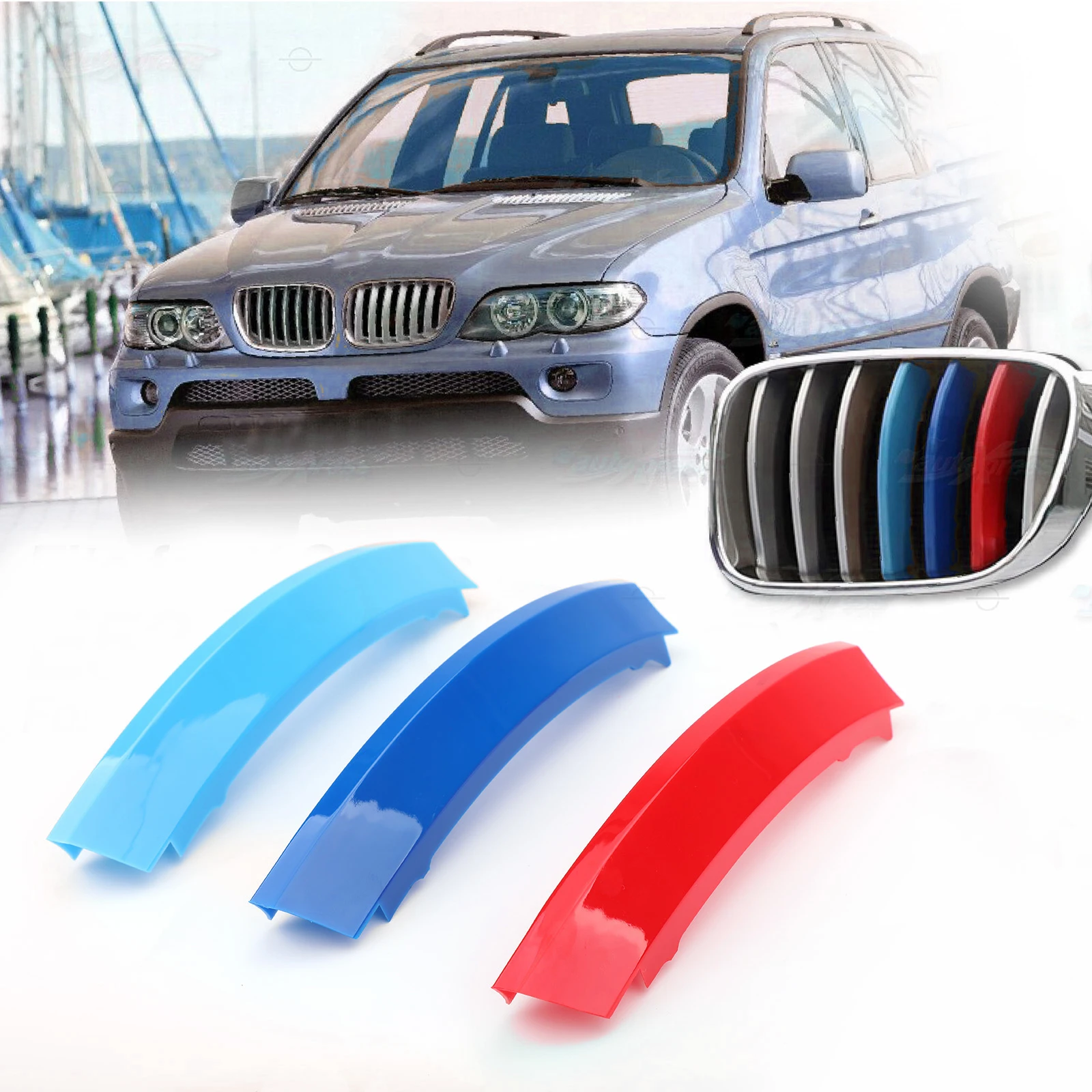Areyourshop Kidney Grille M Sport 3 Colour Cover Stripe Clips For BMW X5 E53 LCI 2004 2005 2006 2007 Car Accessories Parts
Areyourshop Kidney Grille M Sport 3 Colour Cover Stripe Clips For BMW X5 E53 LCI 2004 2005 2006 2007 Car Accessories Parts