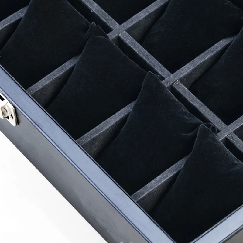 12 Slots Wooden Watch Box Black Men's Watch Storage Box Case With Window Women Jewelry Display Holder
12 Slots Wooden Watch Box Black Men's Watch Storage Box Case With Window Women Jewelry Display Holder