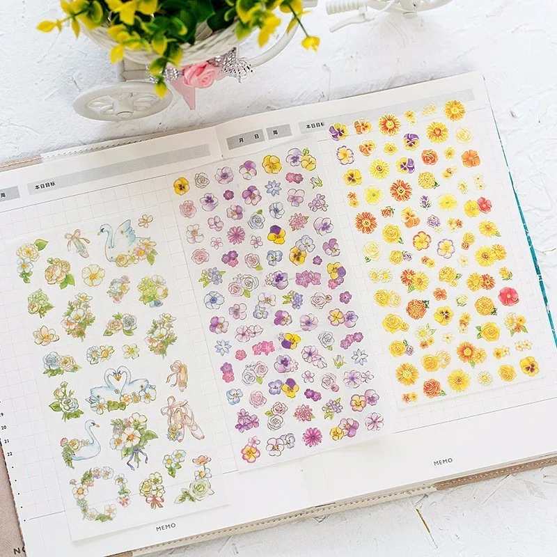 6PCS New Hundred Flowers Children Stationery For DIY Albums Scrapbooking Diary Decoration Cartoon Depicting Stickers
6PCS New Hundred Flowers Children Stationery For DIY Albums Scrapbooking Diary Decoration Cartoon Depicting Stickers