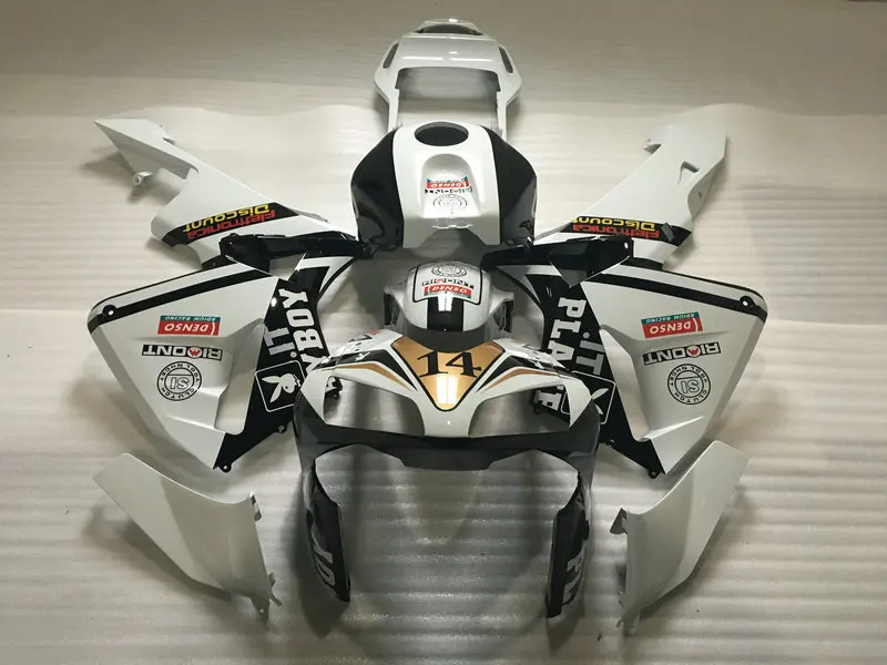 Комплект обтекателей для мотоцикла HONDA CBR600RR F5 03 04 CBR 600RR 600 RR 2003 2004 ABS белый черный