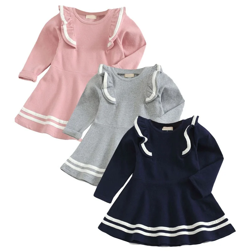 Girls Dress 2019 New Spring Casual Ruffles Striped Princess Dress Long Sleeve Kids Dress For Girls New Year Gift 
Girls Dress 2019 New Spring Casual Ruffles Striped Princess Dress Long Sleeve Kids Dress For Girls New Year Gift