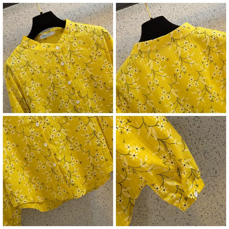 Long Sleeve Shirt Female Loose Striped Chiffon Blouse Spring 2019 New Women's Floral Shirt Casual Korean camisas mujer gasa f157
Long Sleeve Shirt Female Loose Striped Chiffon Blouse Spring 2019 New Women's Floral Shirt Casual Korean camisas mujer gasa f157