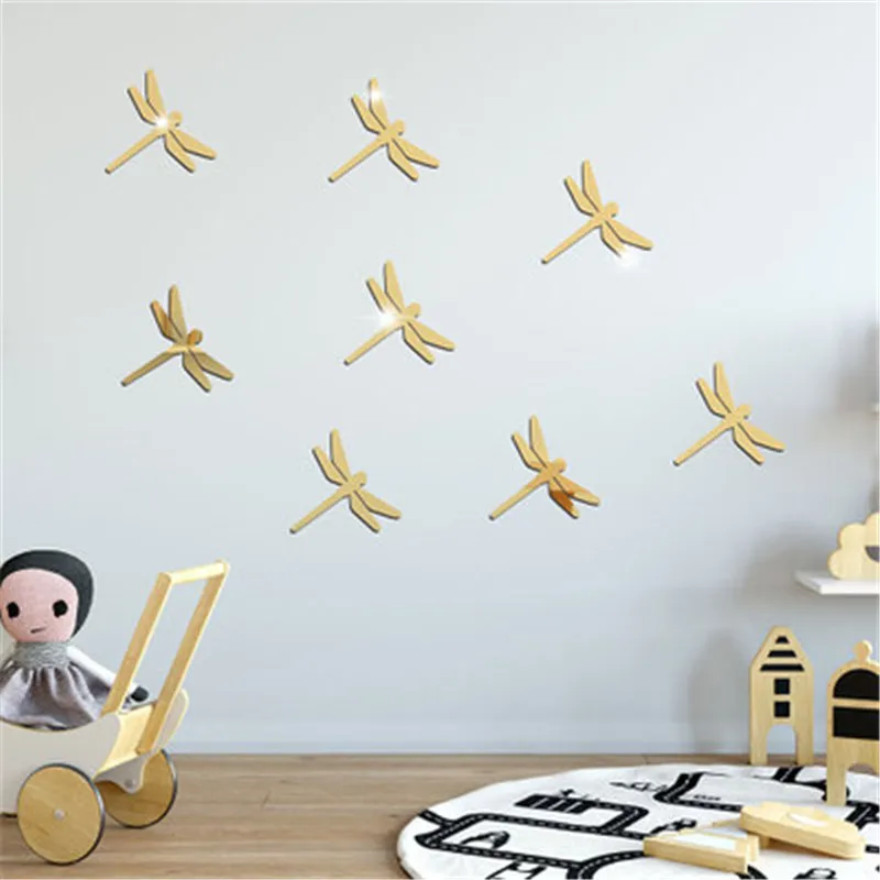Geometric Animal Mirror Wall Sticker 3D Dragonfly Mirror Wall Sticker Living Room Bedroom Acrylic Mirror Decorative Sticker
Geometric Animal Mirror Wall Sticker 3D Dragonfly Mirror Wall Sticker Living Room Bedroom Acrylic Mirror Decorative Sticker