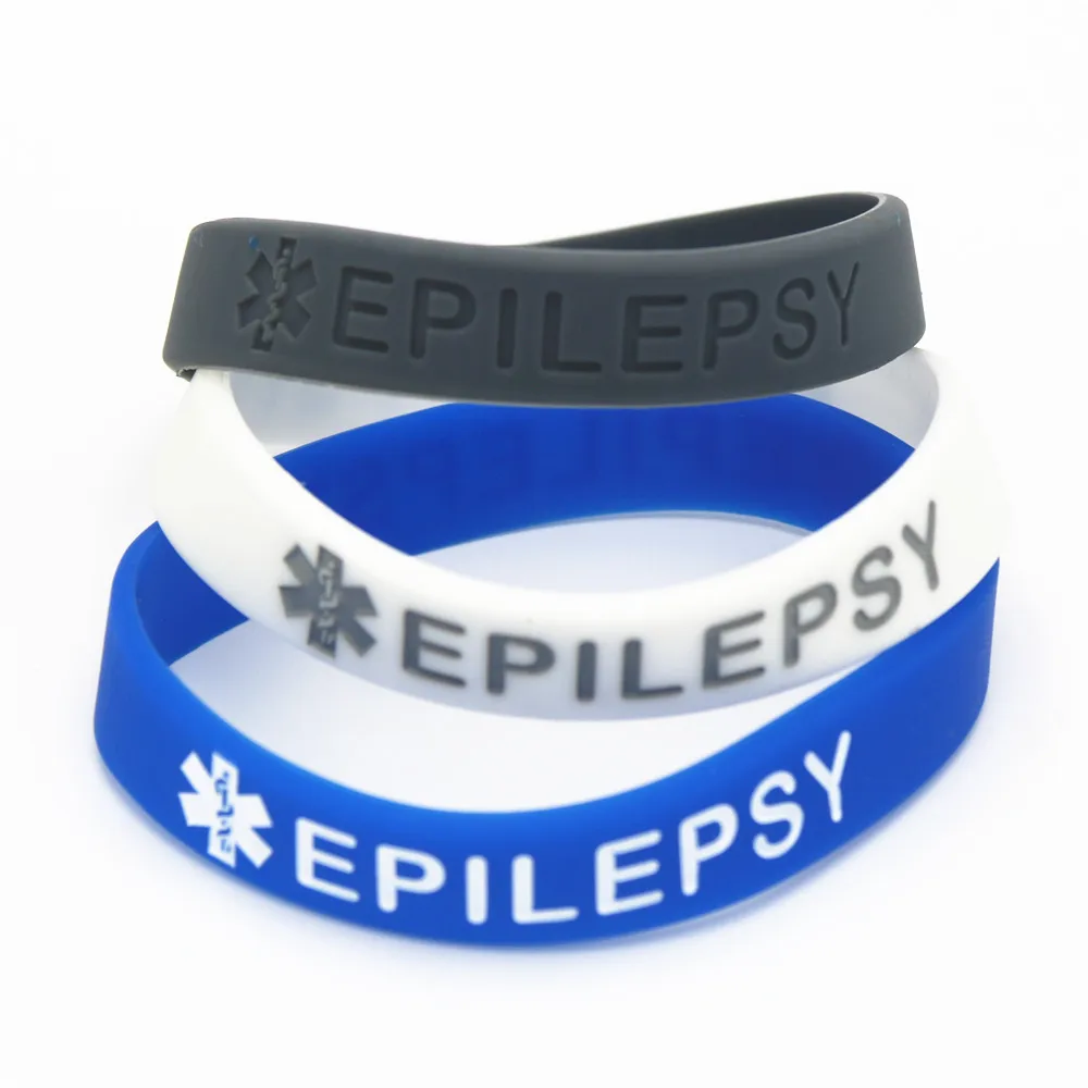 New 1PC Epilepsy Silicone Bracelets Medical Alert Emergency Case Epilepsy Silicone Wristband Armband Nurse Bangles Gifts SH141
New 1PC Epilepsy Silicone Bracelets Medical Alert Emergency Case Epilepsy Silicone Wristband Armband Nurse Bangles Gifts SH141