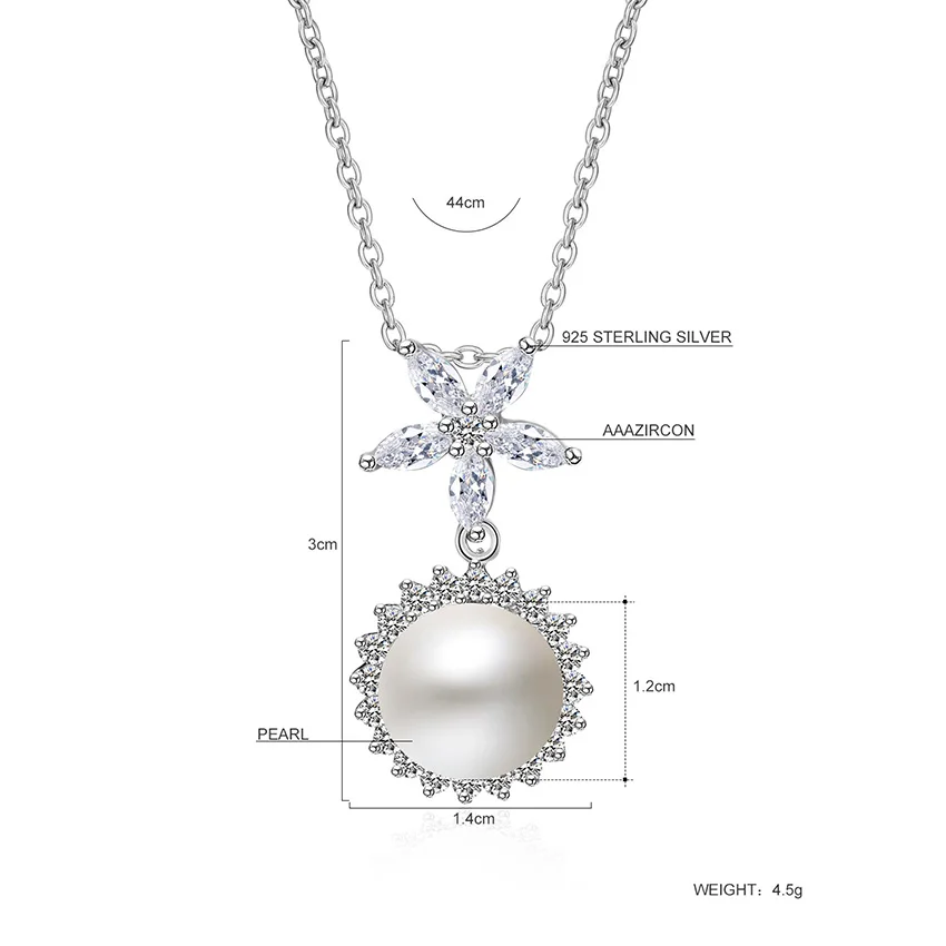 Hongye 2020 Fashion Natural Pearl Necklaces For Women 925 Sterling Silver Jewelry Silver Chain Pearl Necklaces & Pendants Gifts 
Hongye 2020 Fashion Natural Pearl Necklaces For Women 925 Sterling Silver Jewelry Silver Chain Pearl Necklaces & Pendants Gifts