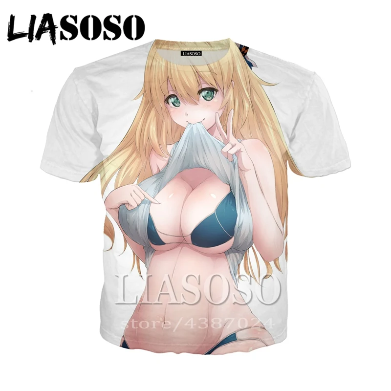 LIASOSO футболка s Для мужчин/Для женщин 3D сексуальная девушка Веселая повседневные