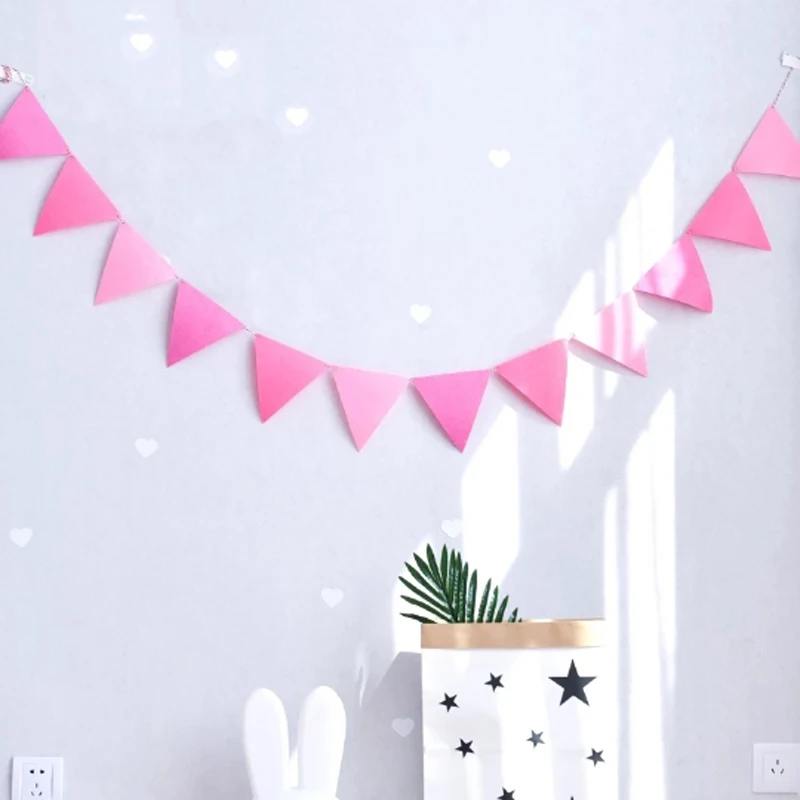 8M 18 Flags Pink Romantic Party Bunting Pennants flag and Banners Lovely baby birthday wedding party pull flower wall decoration
8M 18 Flags Pink Romantic Party Bunting Pennants flag and Banners Lovely baby birthday wedding party pull flower wall decoration