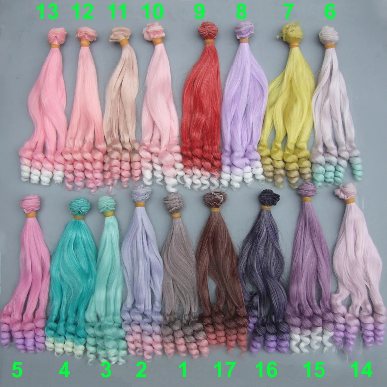 25 см волнистые кукольные волосы SD AD 1/3 1/4 1/6 bjd кукла сделай сам парики для blyth