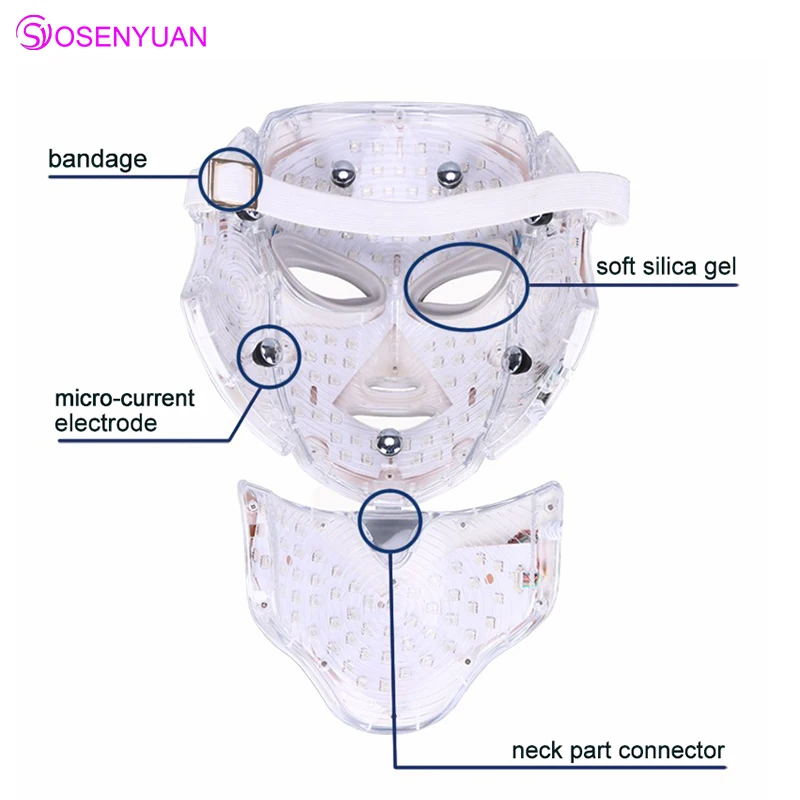 2020 LED 7 Colors Light Microcurrent Facial Mask Machine Photon Therapy Skin Rejuvenation Facial Neck Mask Whitening Massager
2020 LED 7 Colors Light Microcurrent Facial Mask Machine Photon Therapy Skin Rejuvenation Facial Neck Mask Whitening Massager