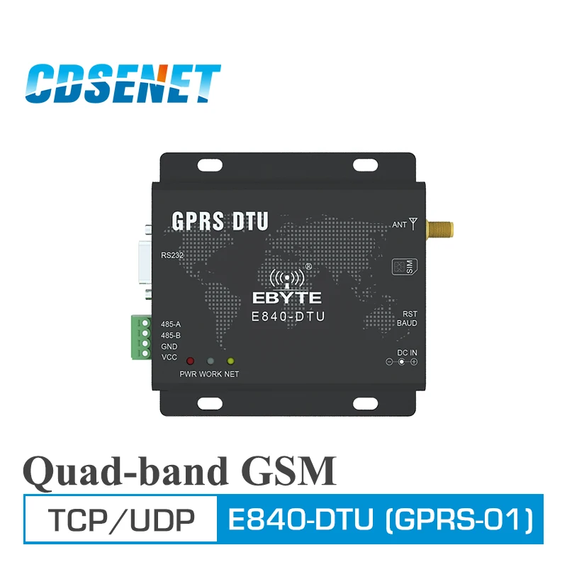 GPRS Transceiver Module RS232 RS485 GSM Wireless Transmitter CDSENET E840-DTU Quad-band 850/900/1800/1900MHz Reciever Module
GPRS Transceiver Module RS232 RS485 GSM Wireless Transmitter CDSENET E840-DTU Quad-band 850/900/1800/1900MHz Reciever Module
