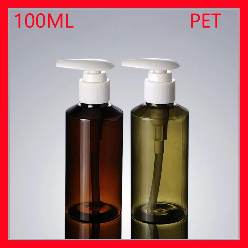 100ML plastic bottle green/brown suncreen w white pressure lotion pump bottle empty makeup cosmetic container Packaging
100ML plastic bottle green/brown suncreen w white pressure lotion pump bottle empty makeup cosmetic container Packaging