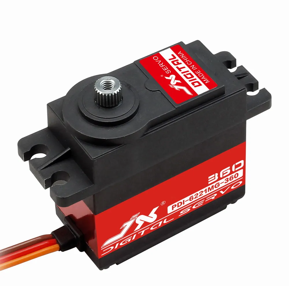 Цифровой Стандартный робот JX PDI-6221MG-360 20 кг 360 с непрерывным вращением, металлическая шестерня, большой крутящий момент, vs MG995 MG996
Цифровой Стандартный робот JX PDI-6221MG-360 20 кг 360 с непрерывным вращением, металлическая шестерня, большой крутящий момент, vs MG995 MG996