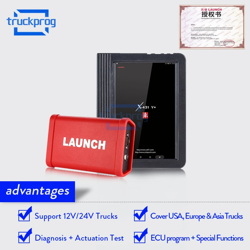 Launch X431 V+ Wifi/Bluetooth HD Heavy Duty Truck Diagnostic Module with Launch 10inch V+ Pad
Launch X431 V+ Wifi/Bluetooth HD Heavy Duty Truck Diagnostic Module with Launch 10inch V+ Pad