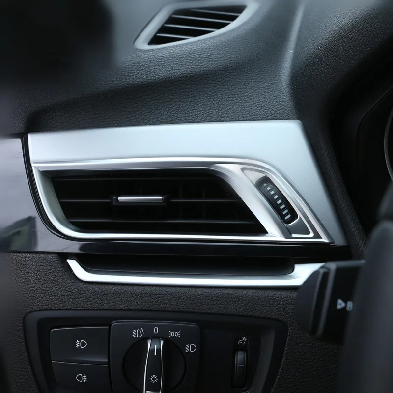 ABS 4pcs Car Center Console Both Side Air Conditioning Outlet Frame Decoration Cover Trim For BMW X1 F48 2016-18 Decals
ABS 4pcs Car Center Console Both Side Air Conditioning Outlet Frame Decoration Cover Trim For BMW X1 F48 2016-18 Decals