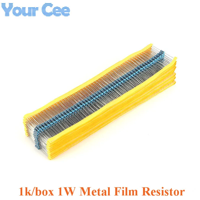 1000PCS 1W Metal Film Resistor Resistance 1% 0.1R 0.22R 0.47R 100R 100K 10K 1K 1M 2.2R 220R 220K 3.3R 2K 300R 330K 33K 820K 68R
1000PCS 1W Metal Film Resistor Resistance 1% 0.1R 0.22R 0.47R 100R 100K 10K 1K 1M 2.2R 220R 220K 3.3R 2K 300R 330K 33K 820K 68R