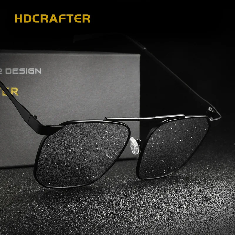 HDCRAFTER брендовые дизайнерские Квадратные Солнцезащитные очки унисекс для мужчин