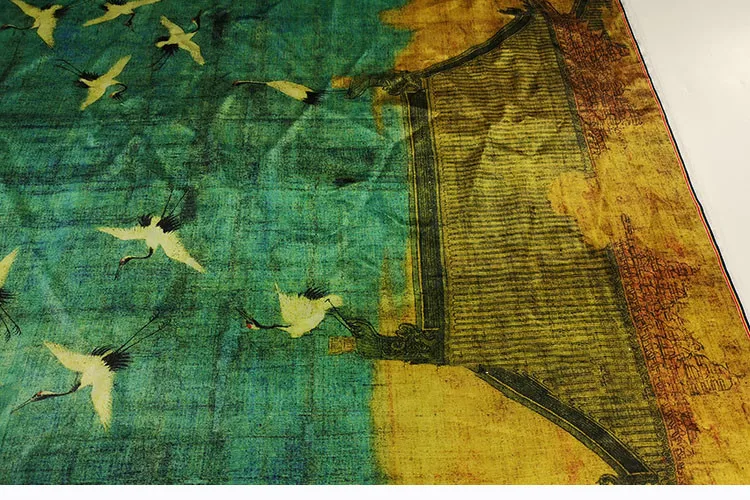 10M DHL Chinese Crane Lucky Birds Painting Fabric Satin Smooth Impervious Classic Fabric For Curtain Costume Stage Background
10M DHL Chinese Crane Lucky Birds Painting Fabric Satin Smooth Impervious Classic Fabric For Curtain Costume Stage Background