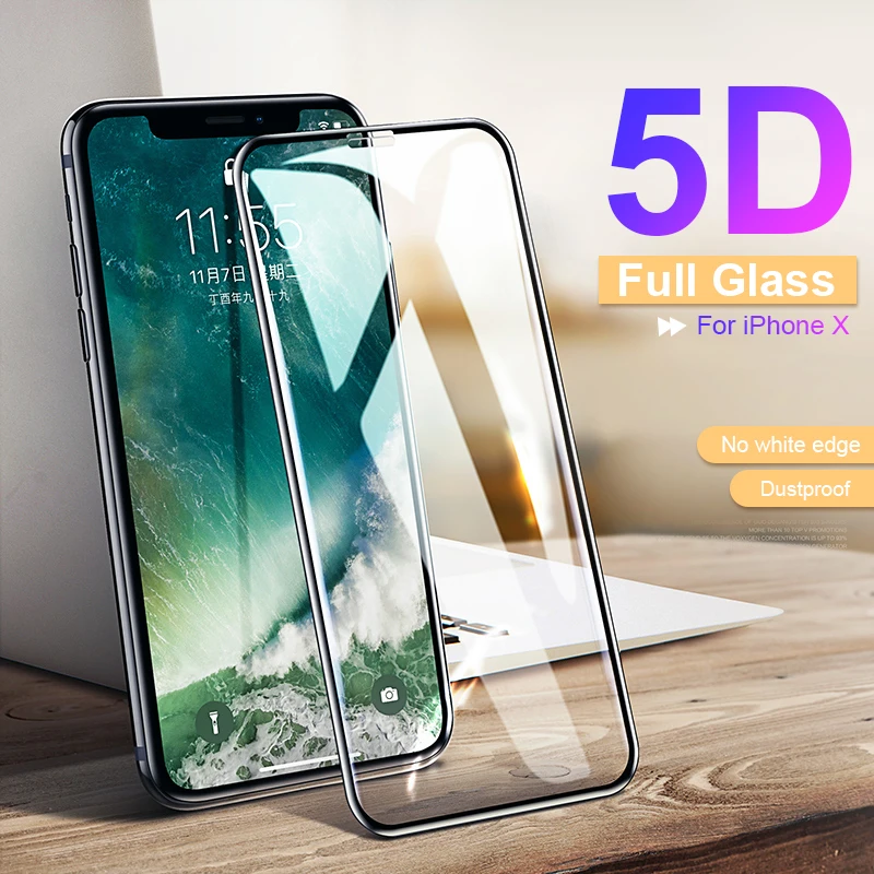 RZP 5D Curved Full Cover Screen Protector For iPhone 6 6s 7 8 Plus XR X XS 11 Pro Max Tempered Glass For iPhone X 10 Glass Film
RZP 5D Curved Full Cover Screen Protector For iPhone 6 6s 7 8 Plus XR X XS 11 Pro Max Tempered Glass For iPhone X 10 Glass Film