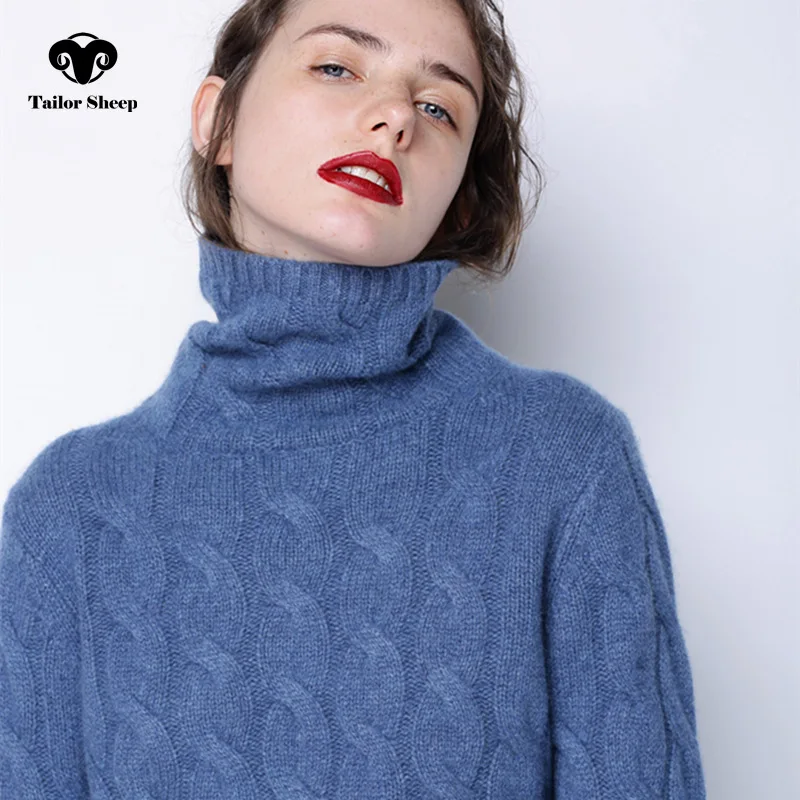 winter thick turtleneck sweater women 100% pure cashmere sweater female twist knitted bottoming warm pullover
winter thick turtleneck sweater women 100% pure cashmere sweater female twist knitted bottoming warm pullover