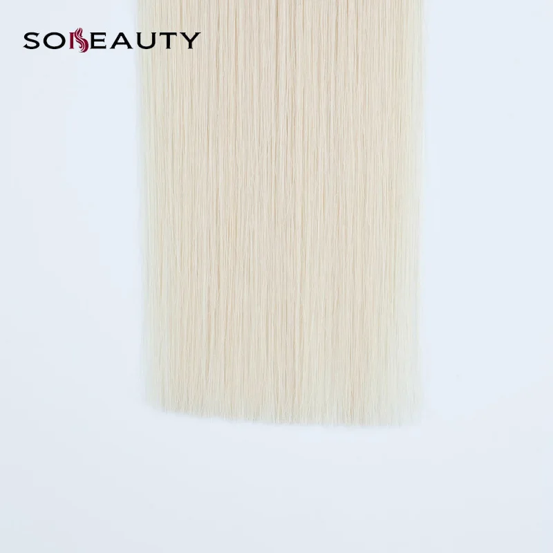 Sobeauty прямые накладные волосы кератиновые Remy человеческие для наращивания 20