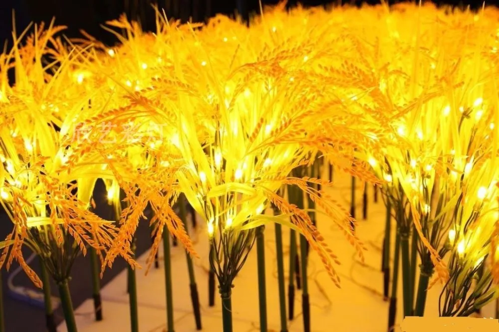 DC12V LED Faux Rice Field / 7 Grains each Straw / Christmas Yard Lights / Outdoor Holiday Decor
DC12V LED Faux Rice Field / 7 Grains each Straw / Christmas Yard Lights / Outdoor Holiday Decor