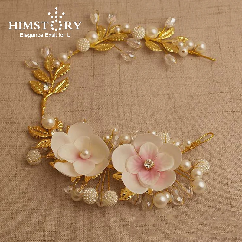 HIMSTORY Sweet Pink Flower Hairband Pearl Wedding Hair Jewelry Beach Wedding Bride Tiara Wedding Headwear Hair Accessory 
HIMSTORY Sweet Pink Flower Hairband Pearl Wedding Hair Jewelry Beach Wedding Bride Tiara Wedding Headwear Hair Accessory