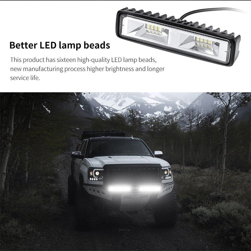 48W 16LED Work Light Car Driving Fog Lamps Motorcycle Fog Lights LED Spotlight Aluminum Alloy Car LED Light
48W 16LED Work Light Car Driving Fog Lamps Motorcycle Fog Lights LED Spotlight Aluminum Alloy Car LED Light