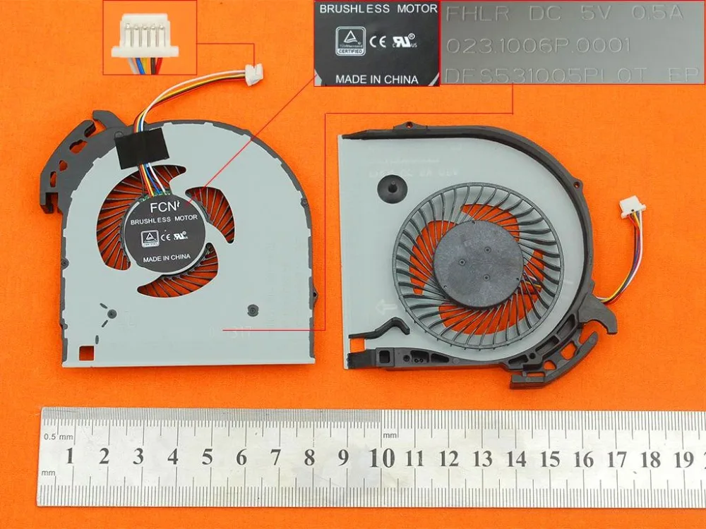 New Laptop Cooling Fan For Lenovo For IdeaPad V110-15 V110-15ISK 5pin 5V 0.5A(Original)PN:DFS531005PL0T 023.1006P.0001
New Laptop Cooling Fan For Lenovo For IdeaPad V110-15 V110-15ISK 5pin 5V 0.5A(Original)PN:DFS531005PL0T 023.1006P.0001