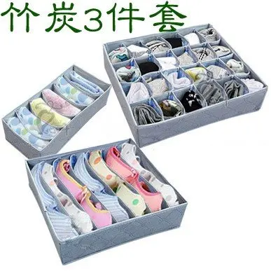 YY050 3pcs/set foldable box Bamboo Charcoal fibre Storage Box for bra underwear grey color Free shipping
YY050 3pcs/set foldable box Bamboo Charcoal fibre Storage Box for bra underwear grey color Free shipping