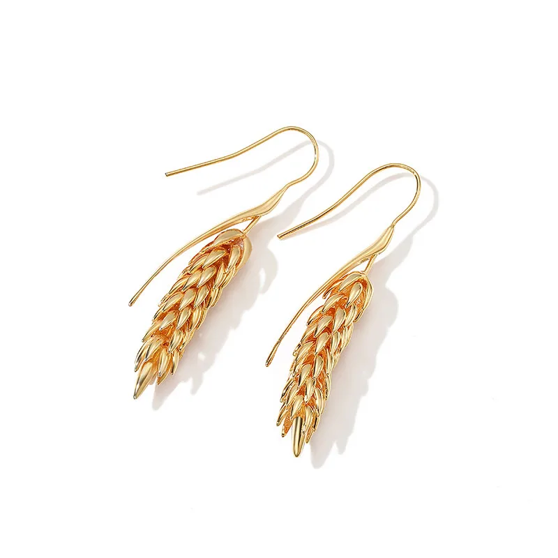 Gold Wheat Earrings for Women Handmade Tassel Drop Earrings Wedding Party Bridal Fashion Jewelry Girls Gift
Gold Wheat Earrings for Women Handmade Tassel Drop Earrings Wedding Party Bridal Fashion Jewelry Girls Gift