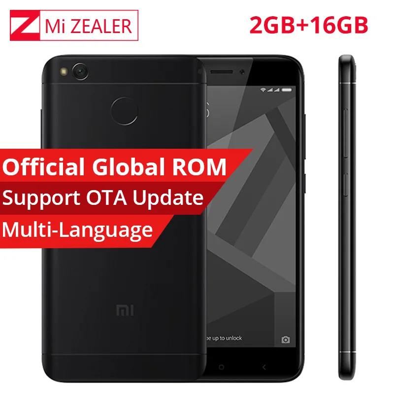 Оригинальный Xiaomi Redmi 4X2 ГБ Оперативная память 16 Встроенная мобильного Смартфон