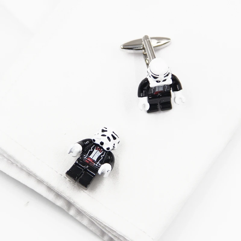 New fun robot modeling cufflinks personality casual sleeves black and white cuffs cuffs
New fun robot modeling cufflinks personality casual sleeves black and white cuffs cuffs