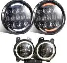 4pcs/set Round High Low Beam 7inch LED Motorcycle Headlight plus 4inch LED Fog Lamp with Red Evil Eye for jeep Wrangler CJ JK TJ
4pcs/set Round High Low Beam 7inch LED Motorcycle Headlight plus 4inch LED Fog Lamp with Red Evil Eye for jeep Wrangler CJ JK TJ