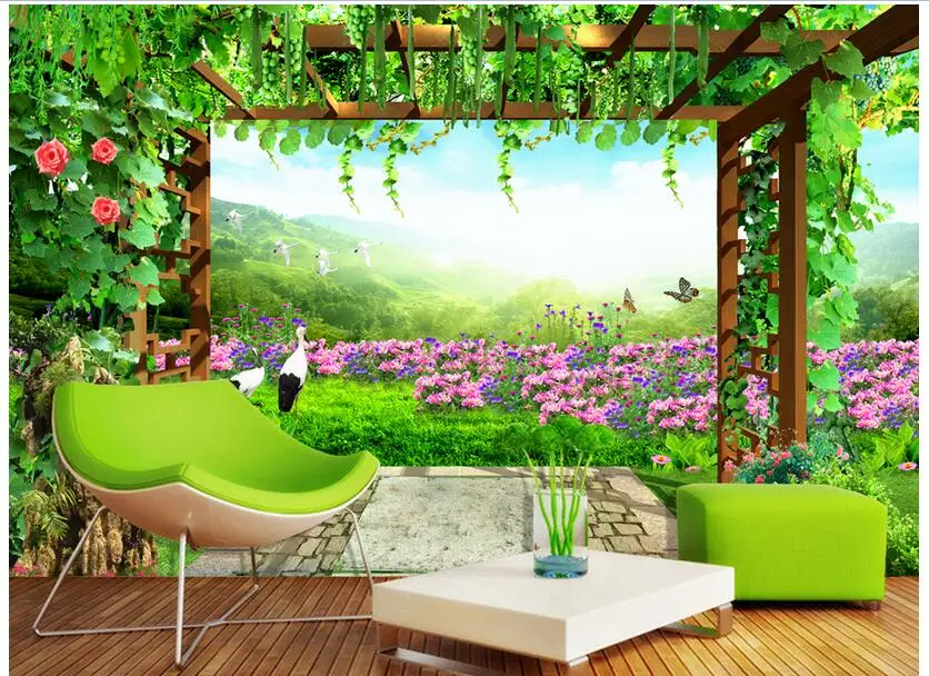 Custom photo Non-woven mural 3d wallpapers for living room Grape flower pastoral scenery painting 3d wall murals wallpaper
Custom photo Non-woven mural 3d wallpapers for living room Grape flower pastoral scenery painting 3d wall murals wallpaper